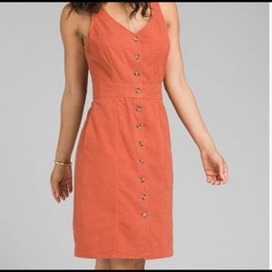 Prana Grace Trail hemp organic cotton stretch jumper dress M